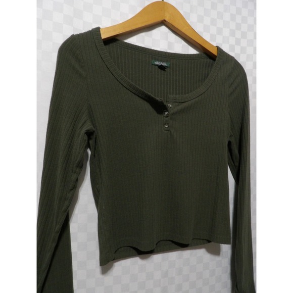 WILD FABLE Ribbed Long Sleeve Crop Top | S - Picture 2 of 5